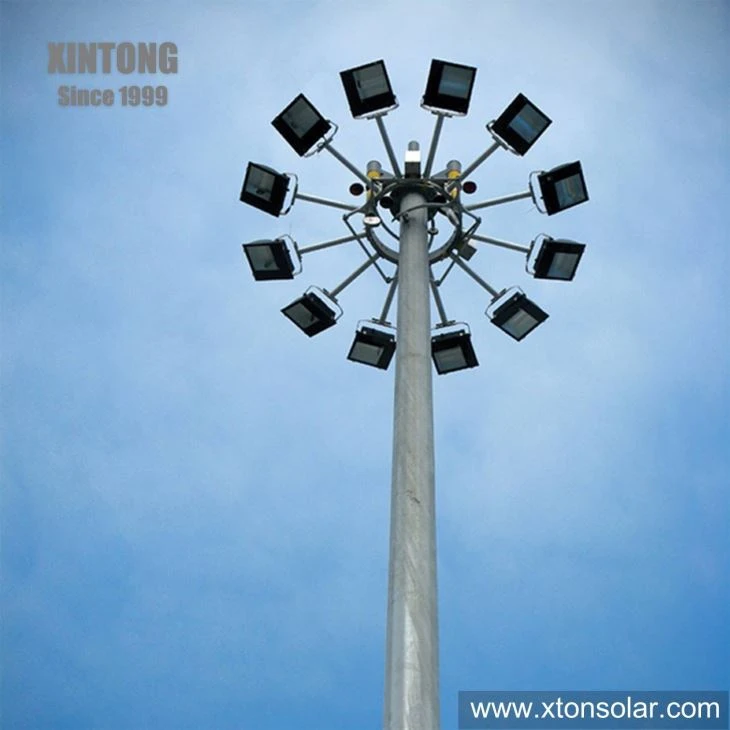 High Mast Lighting With Raising And Lowering Device