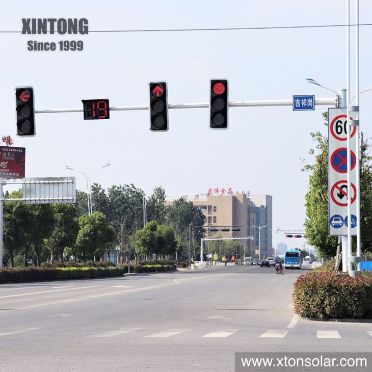 L-shape 8m Traffic Signal Light Pole